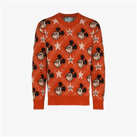 gucci mickey mouse sweater orange|gucci mickey mouse sneakers.